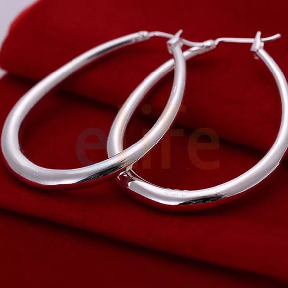 Jewelry - 🆕(M15) 925 Sterling Silver Teardrop Earring