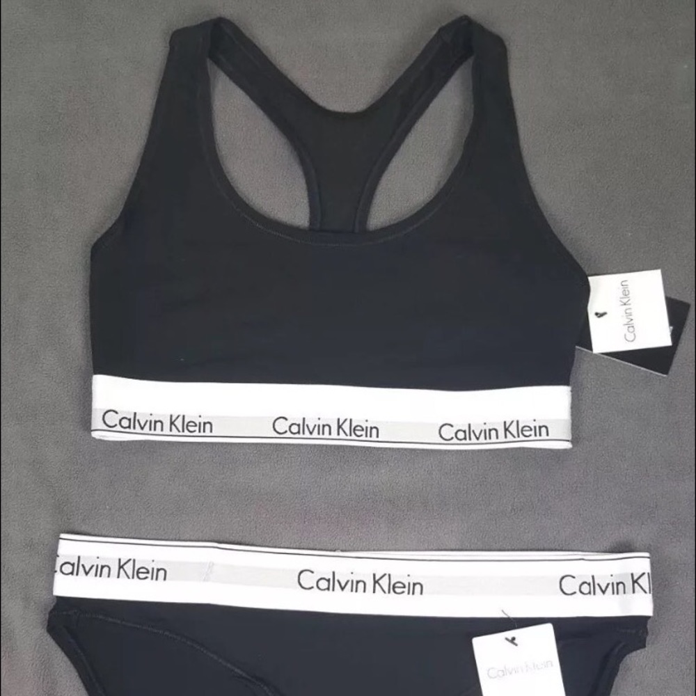 Calvin klein bralette bra underwear set