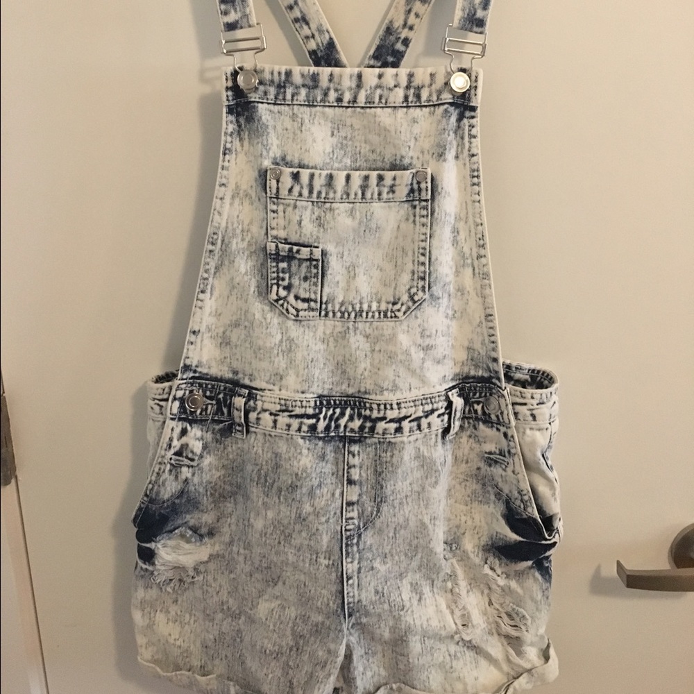 Acid wash overalls