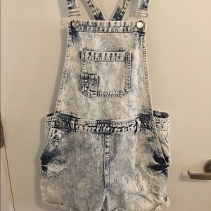 Acid wash overalls