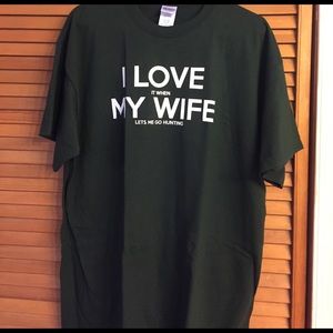 Forest green men's tee shirt