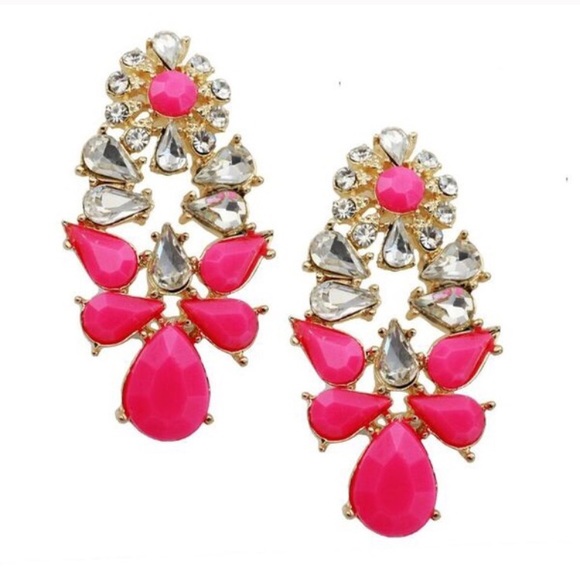 Pink Candy Droplet Earrings - Picture 5 of 6