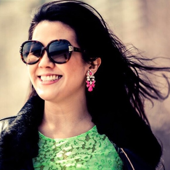 Pink Candy Droplet Earrings - Picture 6 of 6