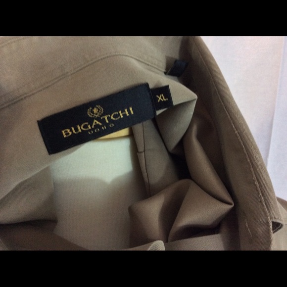 Men's Bugatchi Uomo Button Front Shirt Rayon XL HR - Picture 5 of 5