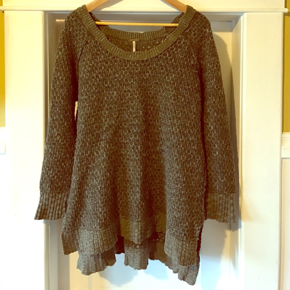 Free People oversized olive green sweater