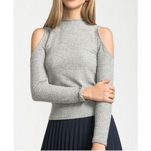 Cold shoulder sweater top