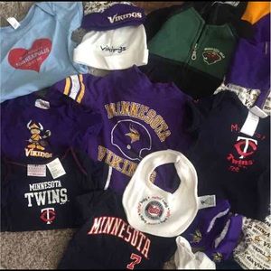 Minnesota Vikings Twins Wild Baby Clothes