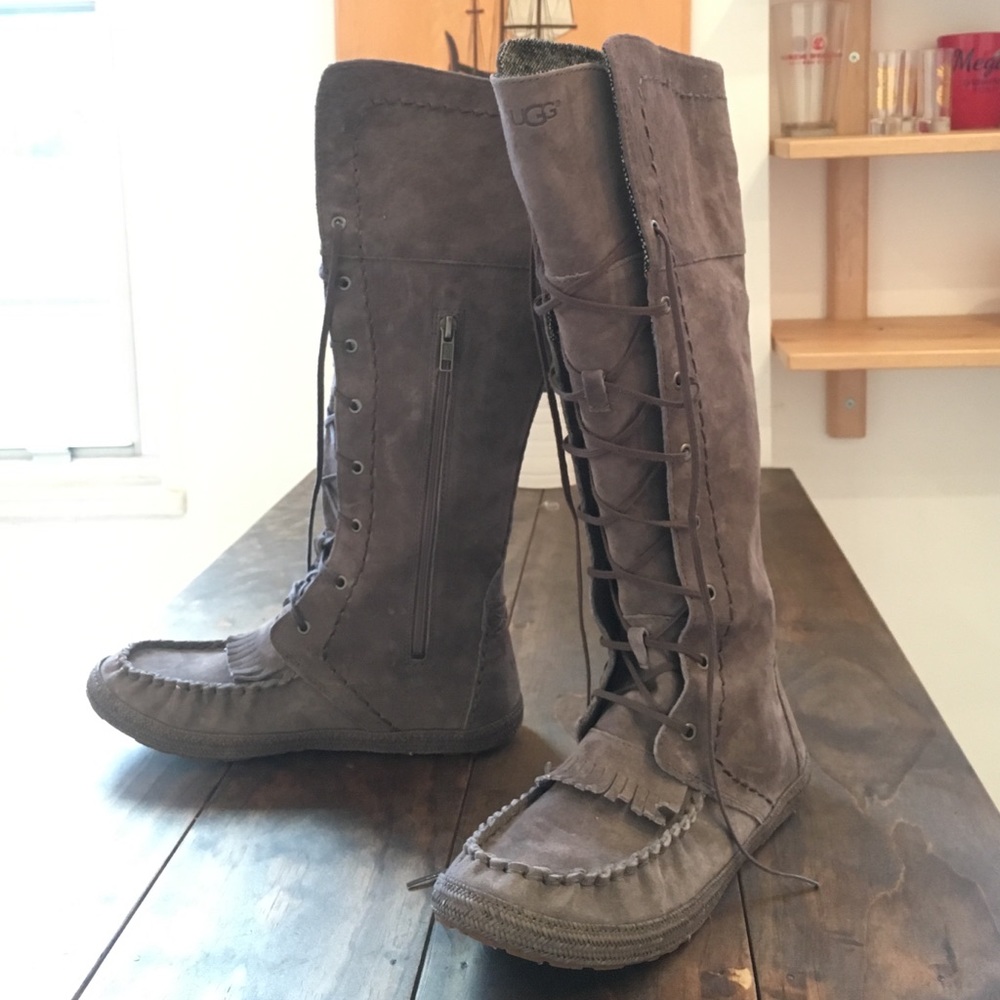 UGG Australia Womens Somaya Lace Up Boots