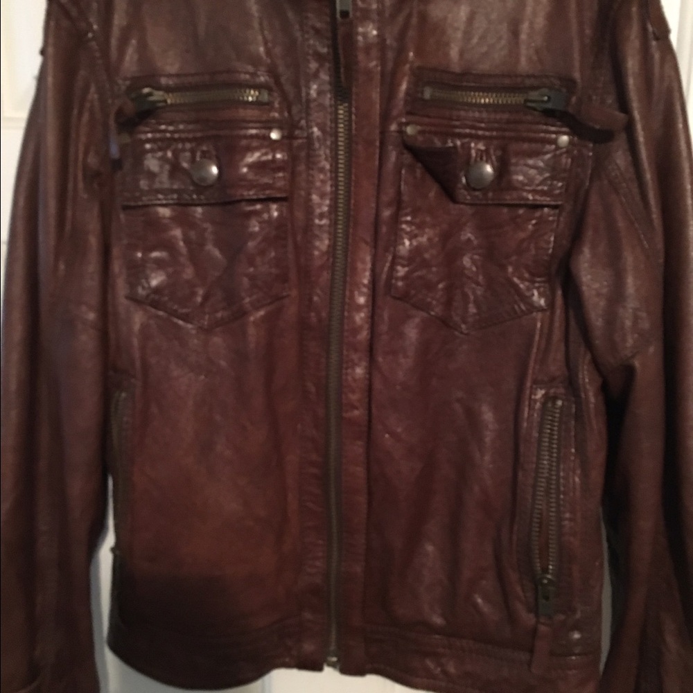 Leather Bomber Jacket