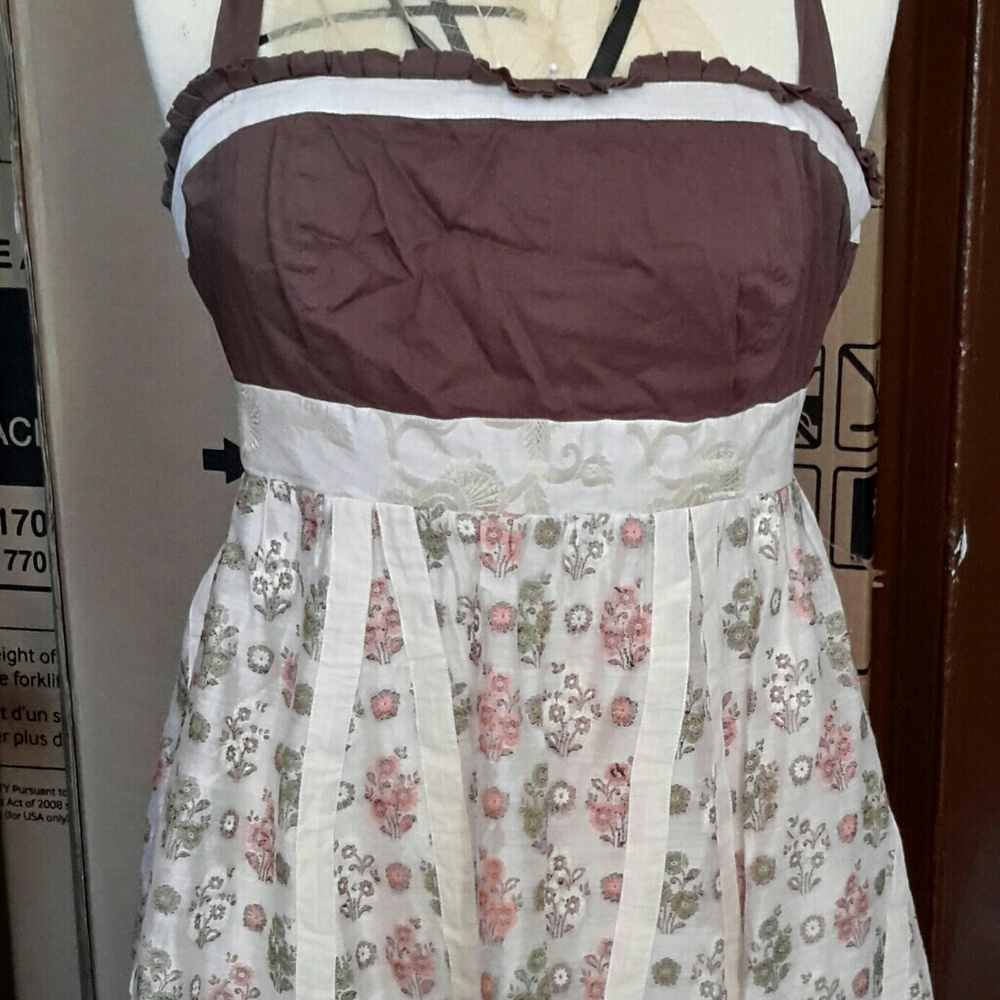 Embroidered Halter Princess Dress
