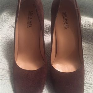 Michael Kors Brown Suede Pumps
