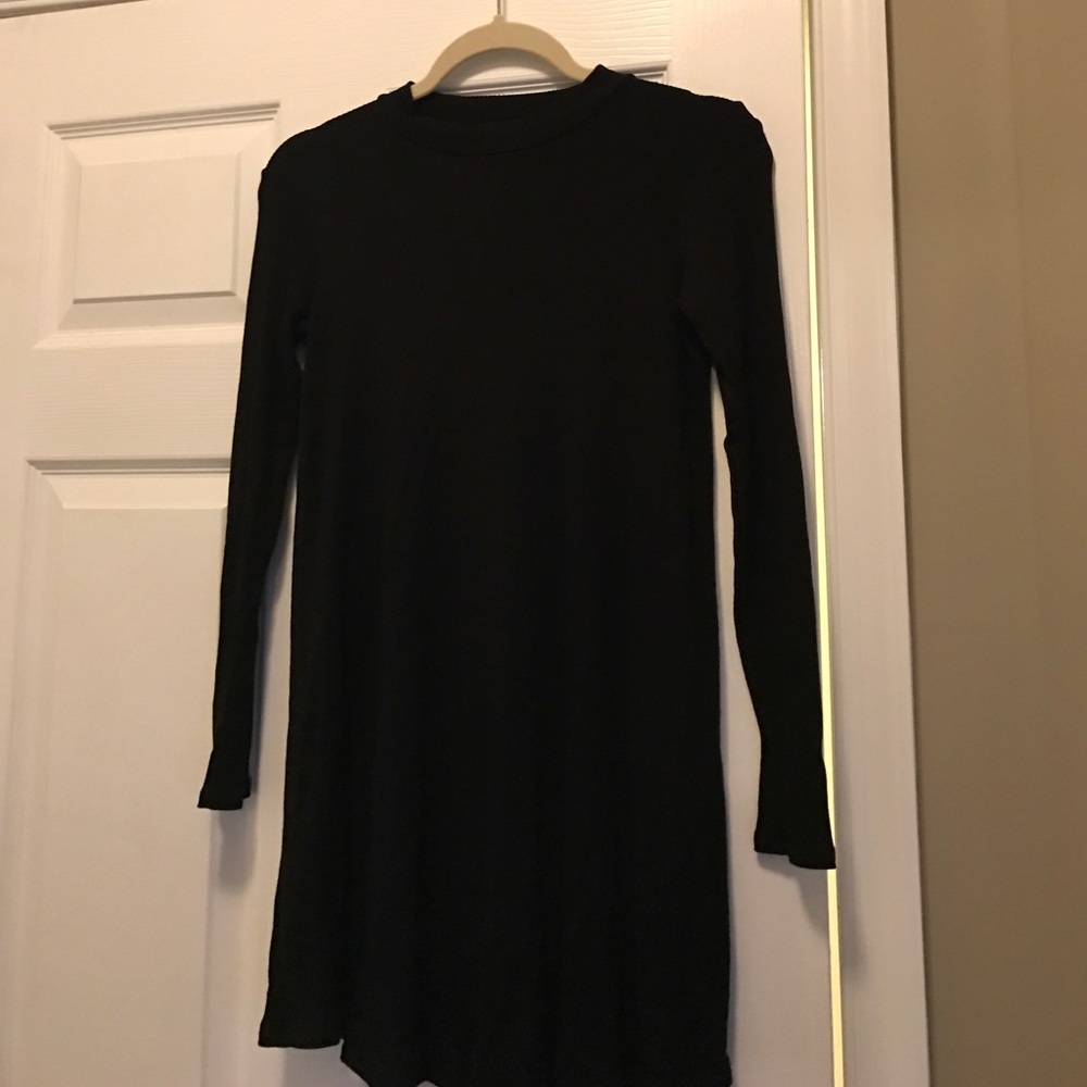 Aqua Long Sleeved Skater Dress