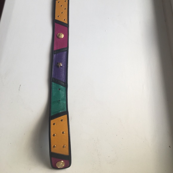 Louis Feraud vintage leather and suede belt main image 6