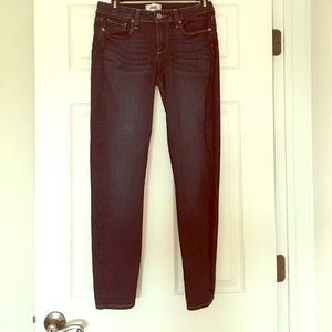 Dark wash skinny jeans