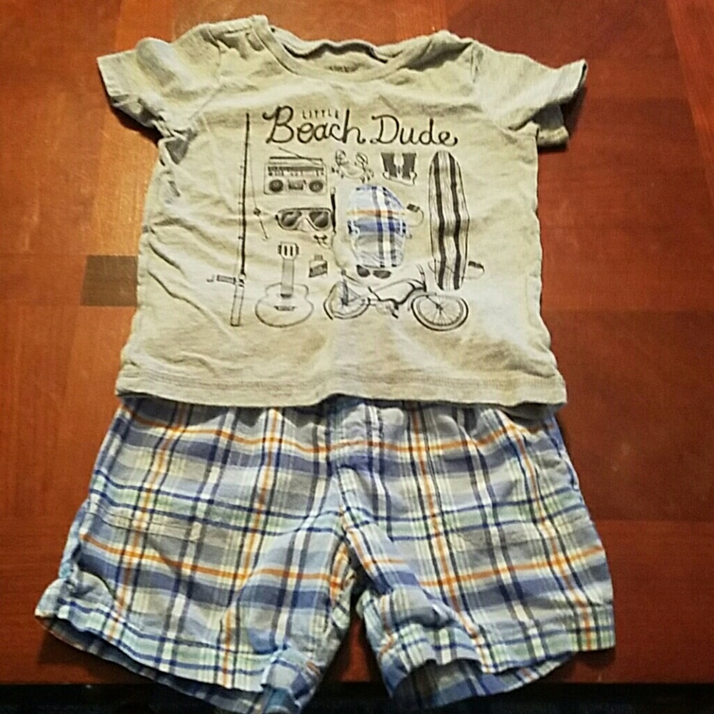Carter's shorts with matching t shirt