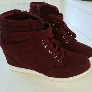 High Top Wedge Sneakers