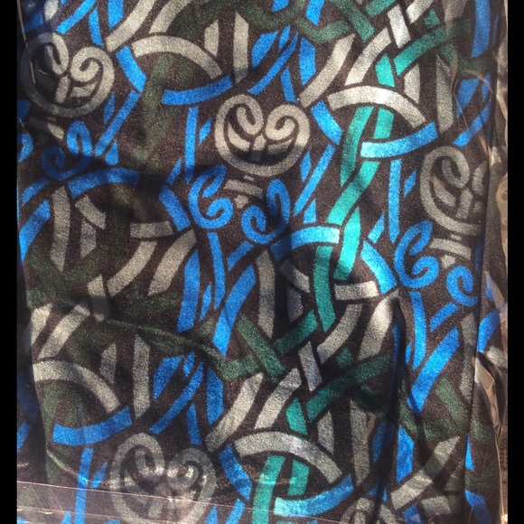 3 pairs of Metallic Print Leggings OSFM - Picture 3 of 3