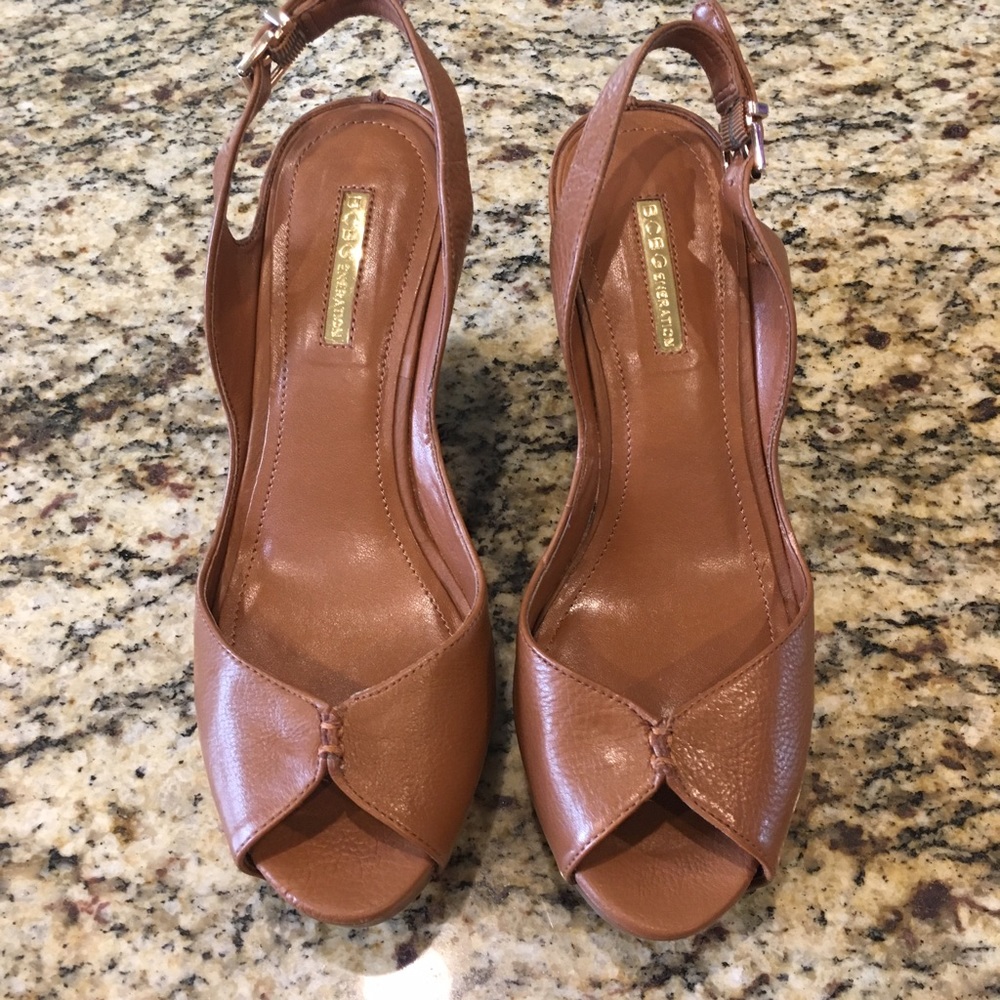 BCBGeneration Tashaa Leather Wedges