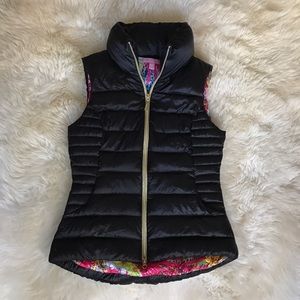 NEW Lilly Pulitzer Allie Packable Vest in Black