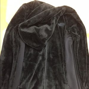 Women's furry north face jacket