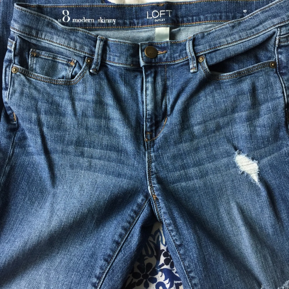 Loft Modern Skinny Jeans size 8
