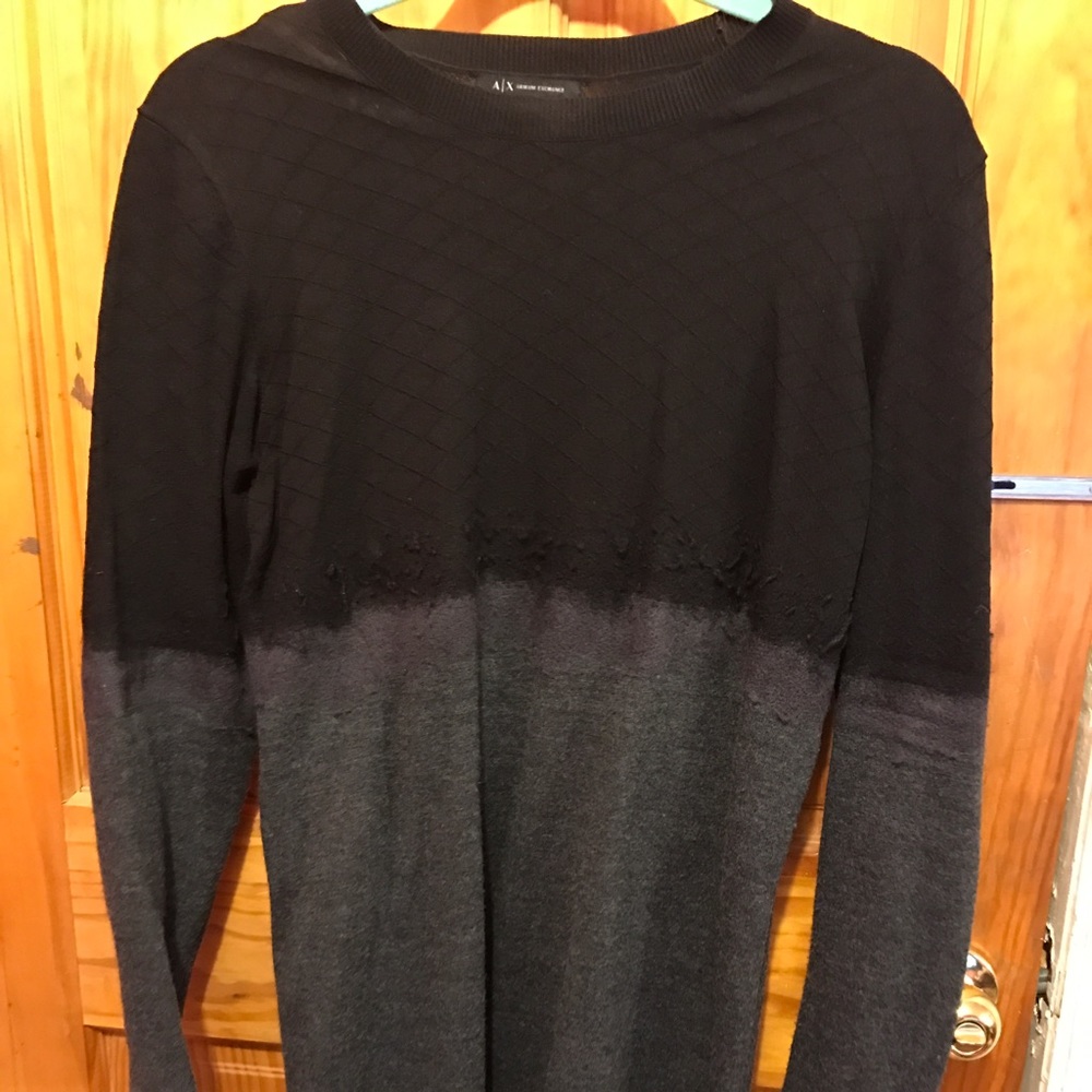 Armani Exchange Black sweater dress