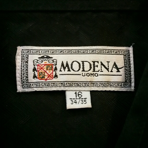 Modena Men's L/S Button Down Dress/Club Shirt - Picture 2 of 4