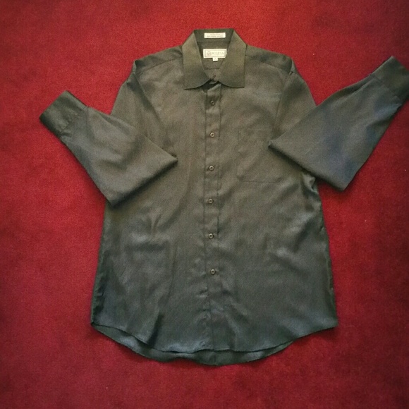 Modena Men's L/S Button Down Dress/Club Shirt - Picture 4 of 4