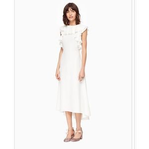 Kate Spade Open Back Ruffle Dress
