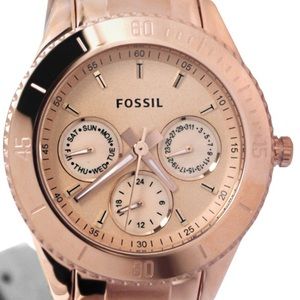 Rose Gold Fossil Watch