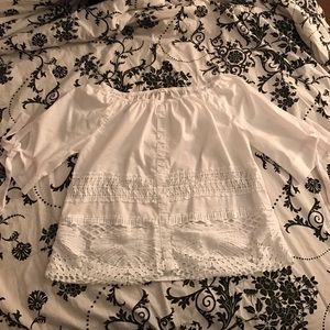 White off the shoulders blouse