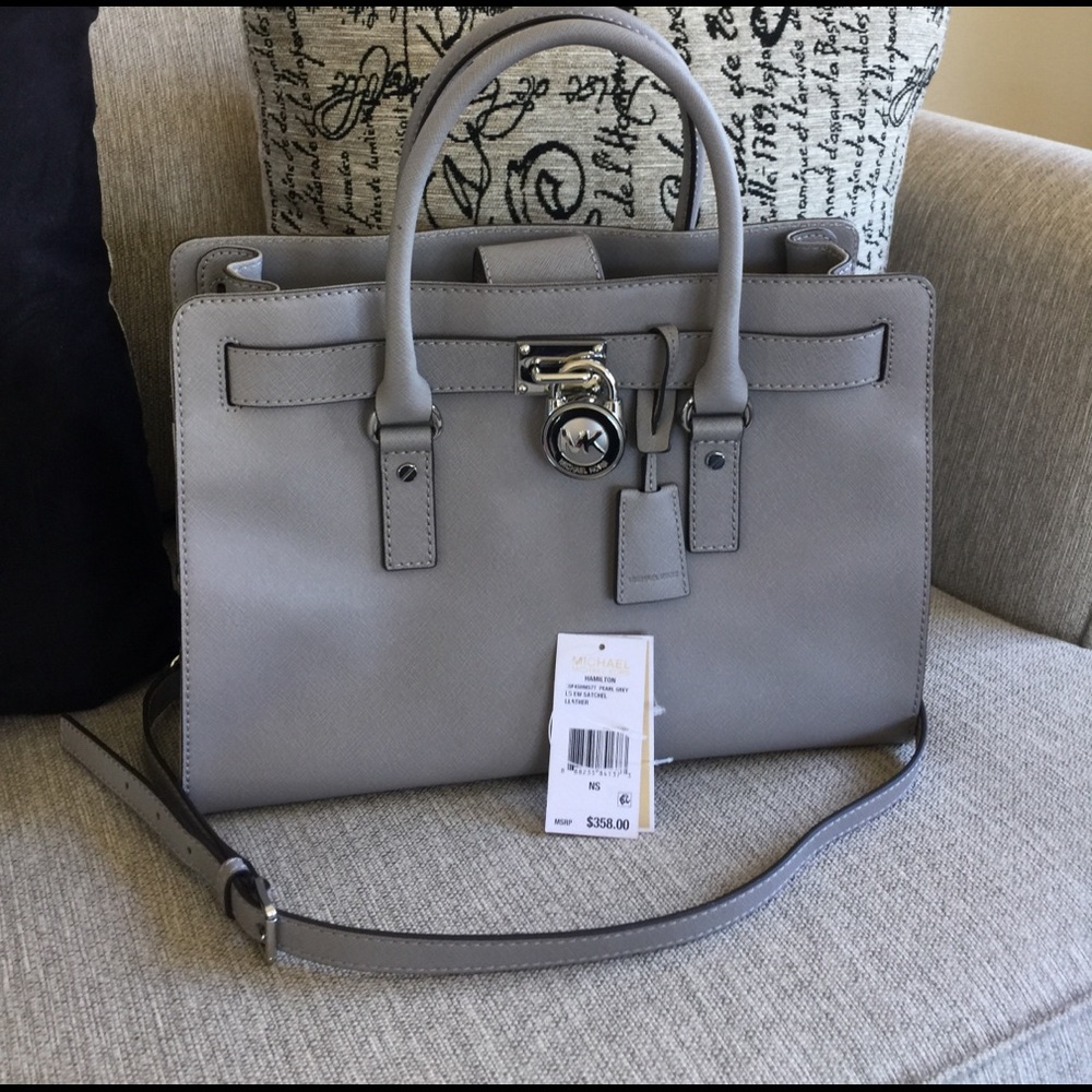 Gray Michael Kors bag