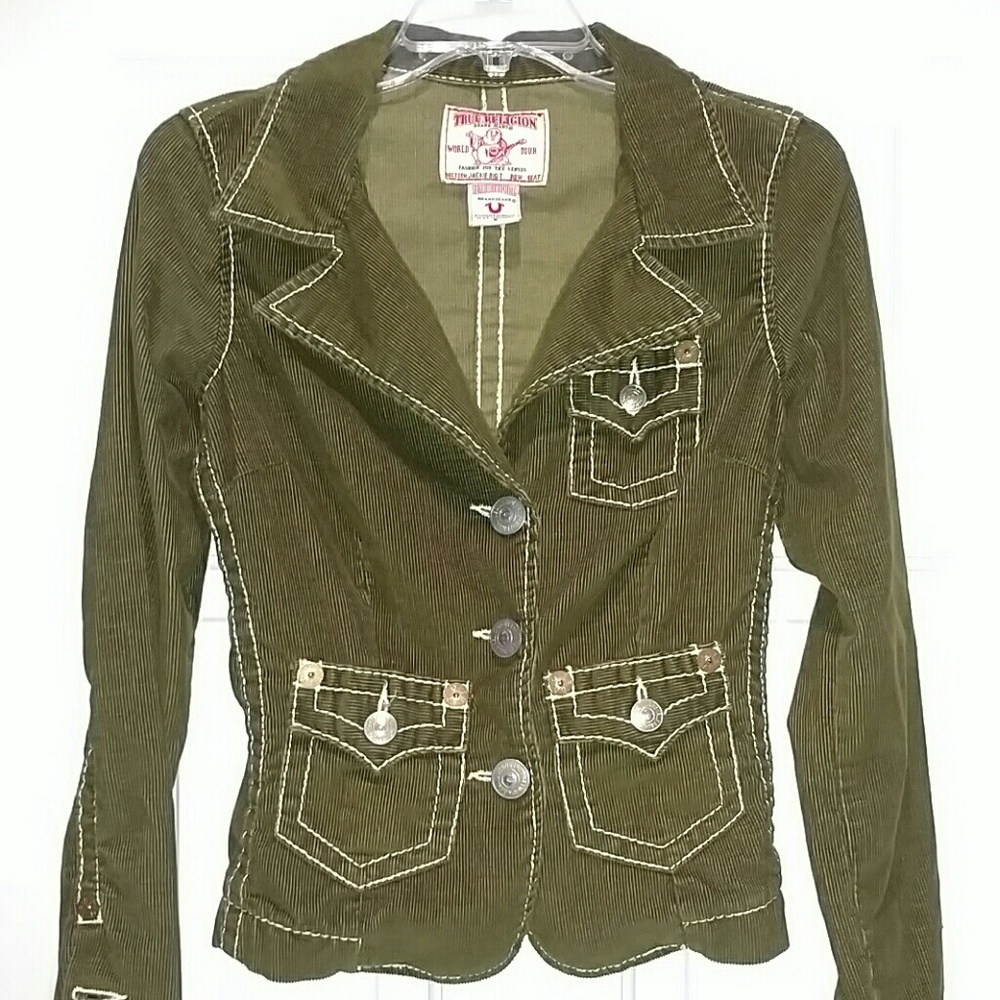 ❤️ $45 OFF TRUE RELIGION VINTAGE MUST-HAVE CORDUROY JACKET
