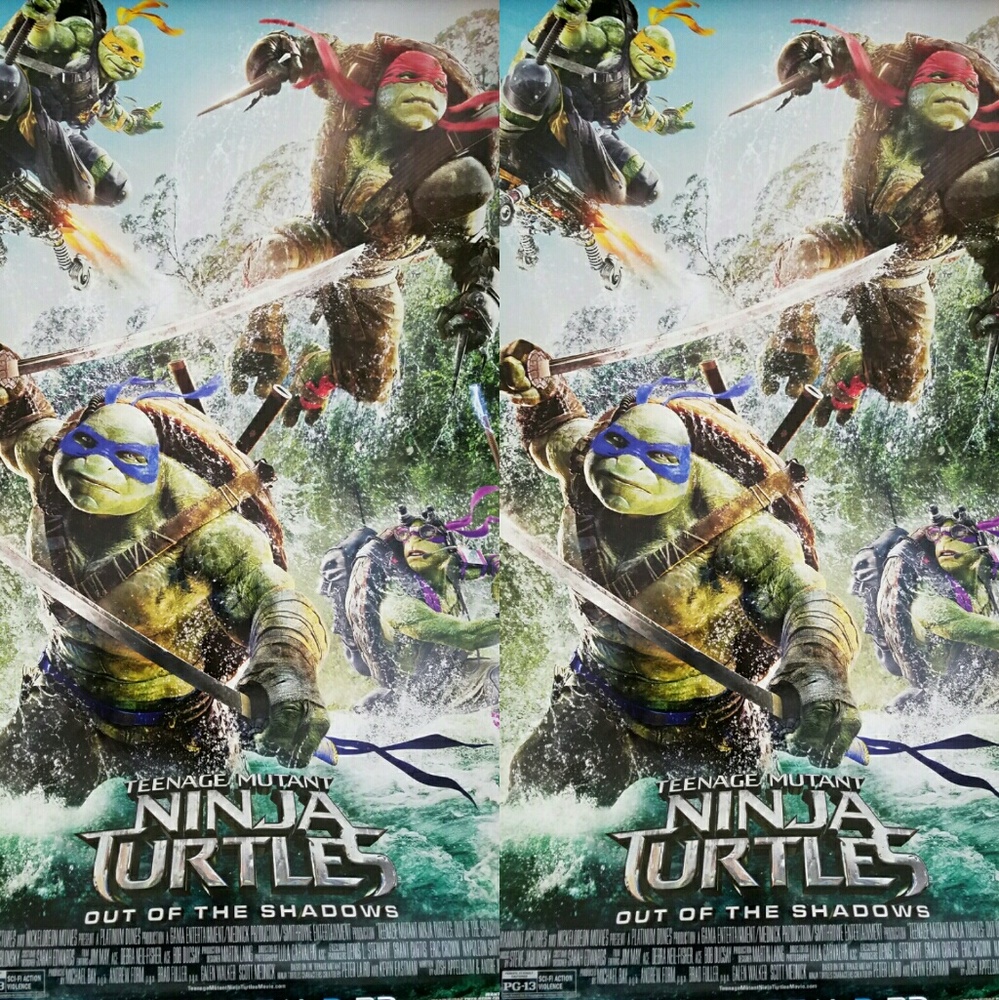 Exclusive Movie poster Ninja Turtles