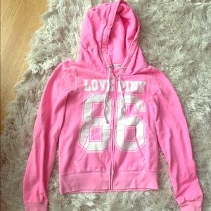 Pink PINK zip up hoodie, price firm