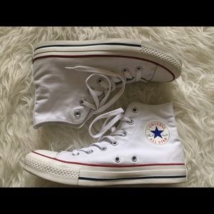 Converse | White High Tops | Women's 7.5