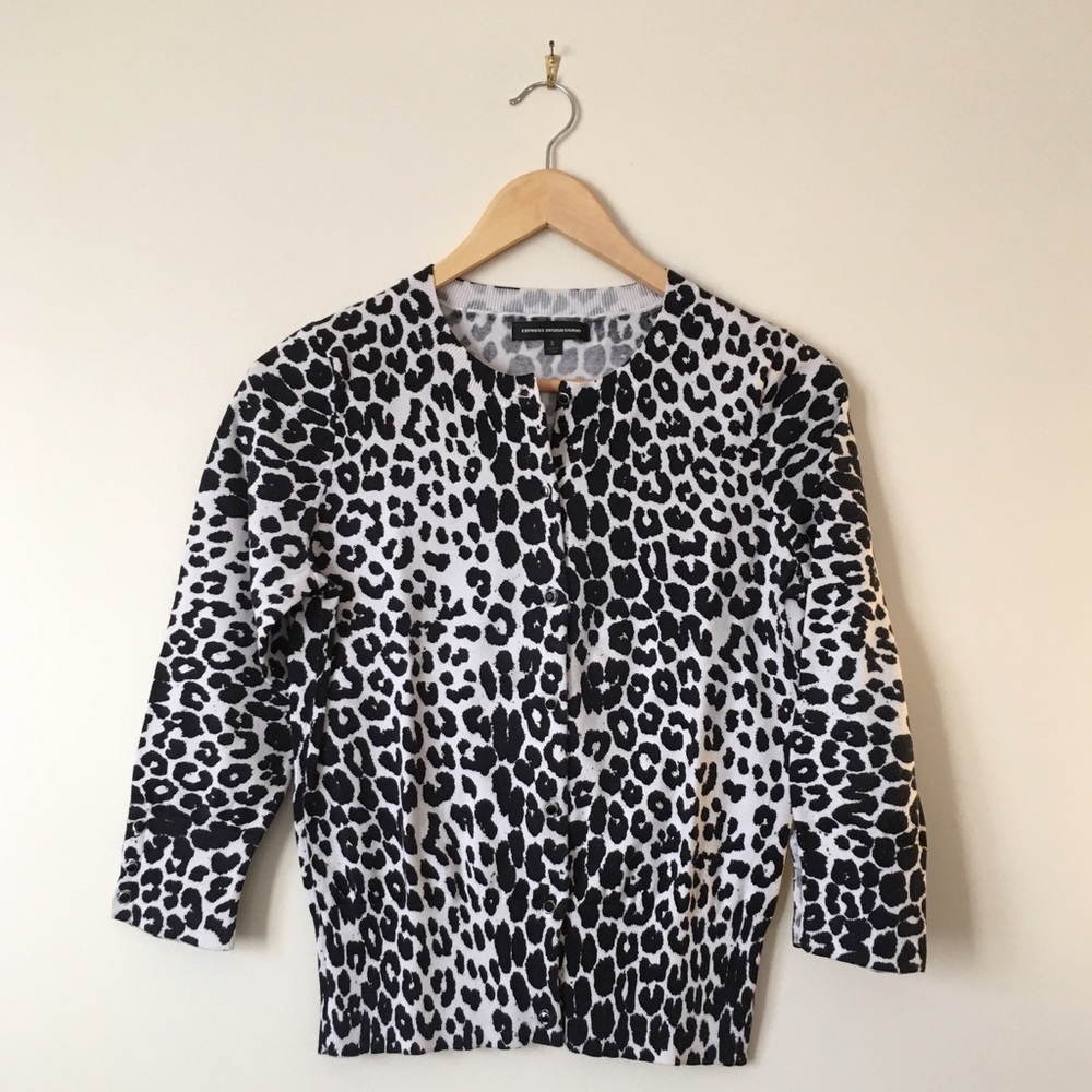 Express Leopard Print Sweater