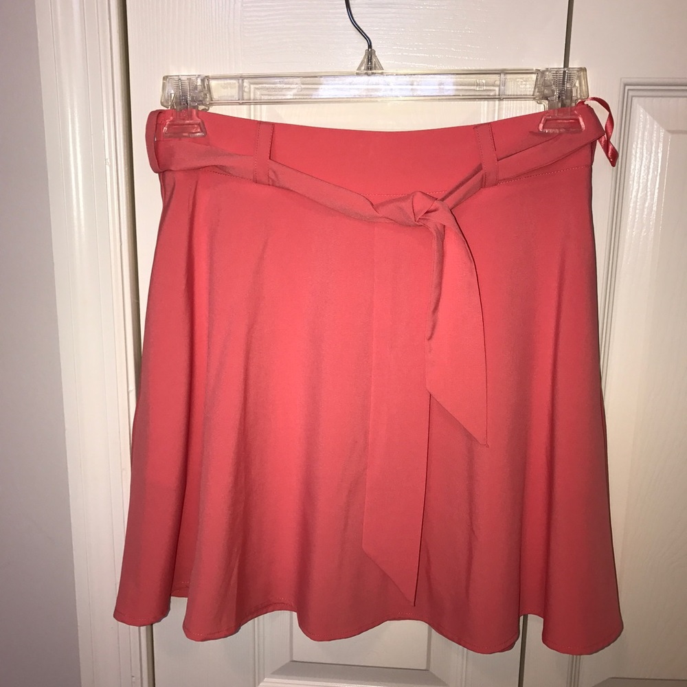 Coral Skirt with Front tie