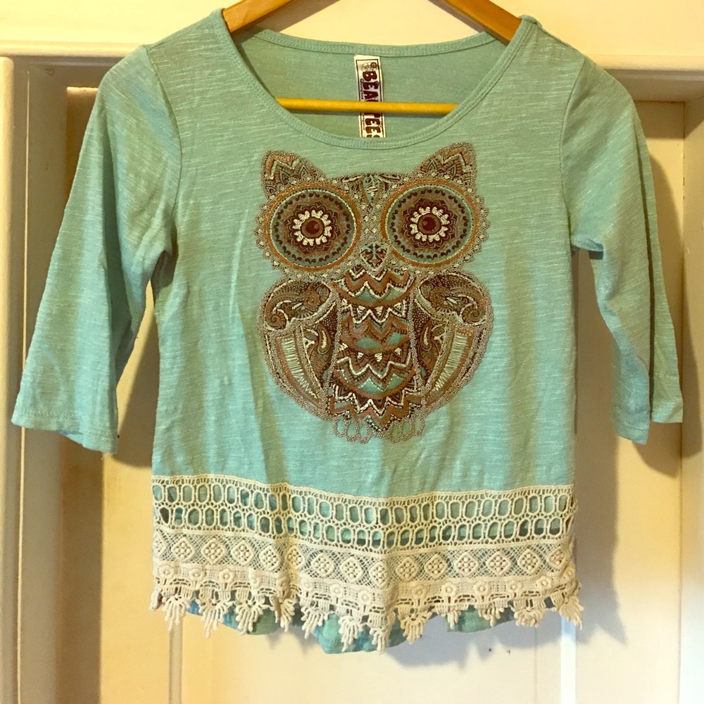 Girls real owl shirt