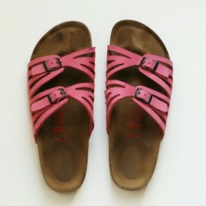 Pink Birkenstock sandals size 9!