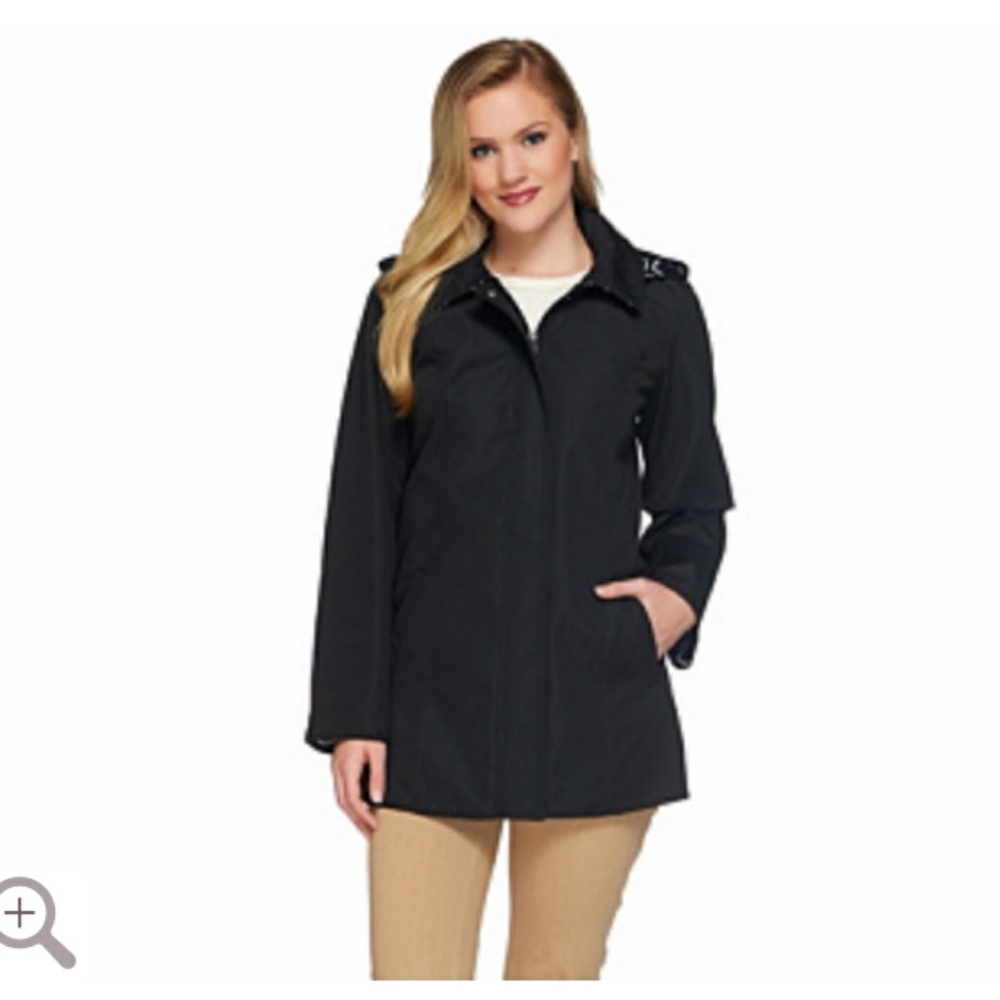 BLACK nearly NEW dennis basso jacket
