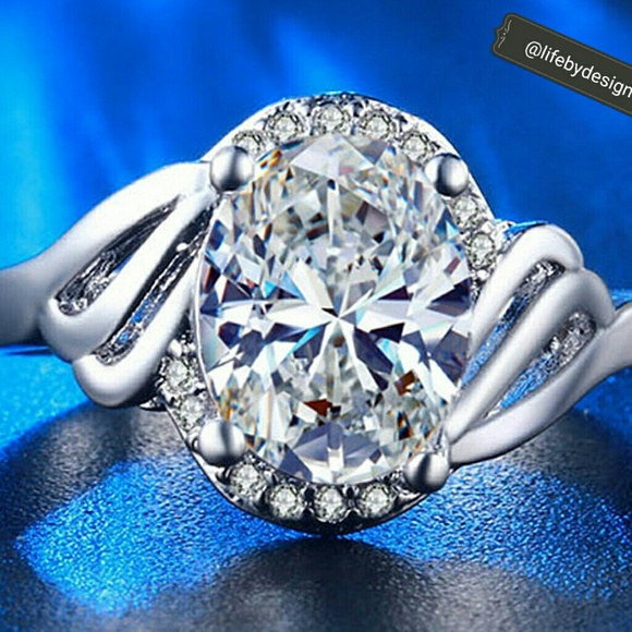 Life by Design  Jewelry - .925 Silver, White Sapphire & CZ Ring