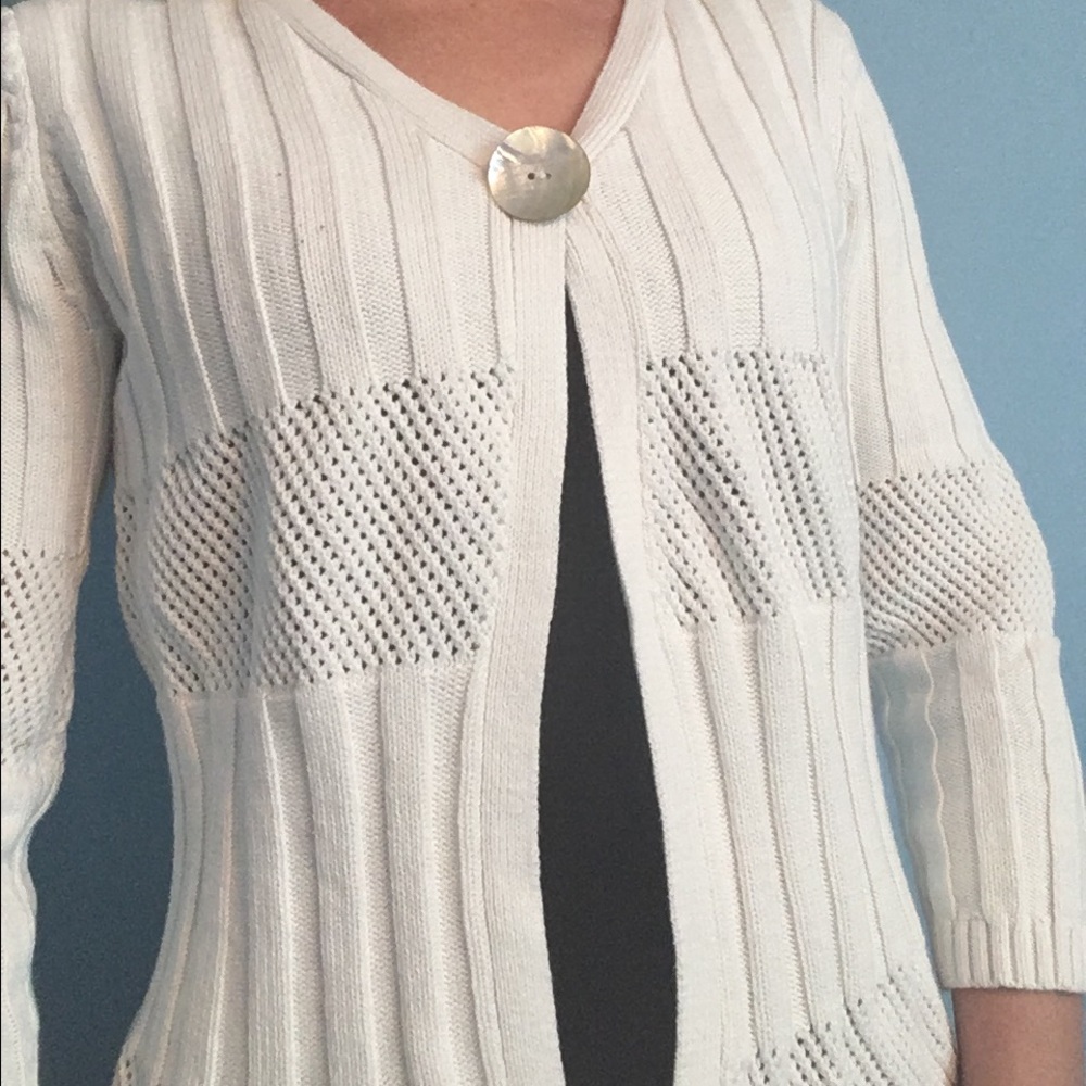 Choice White sweater cardigan