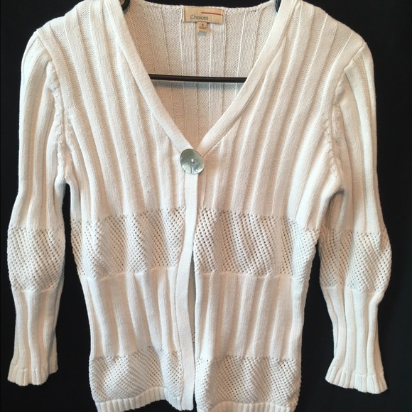 Choice White sweater cardigan - Picture 2 of 3