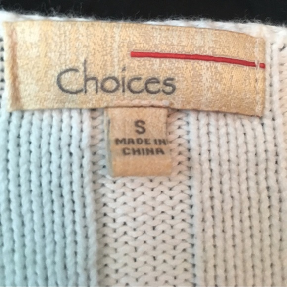 Choice White sweater cardigan - Picture 3 of 3