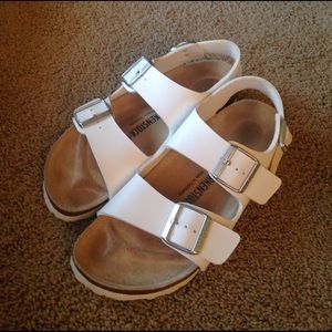 Birkenstocks - Women's White Milano