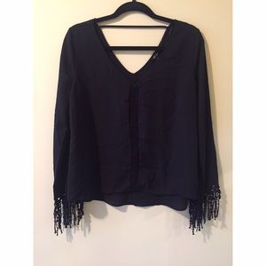V cut blouse