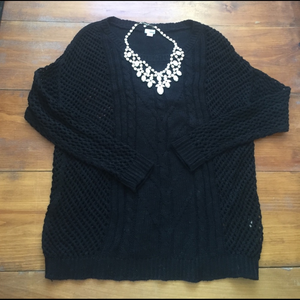 SALE ✨Black Mesh Sweater✨