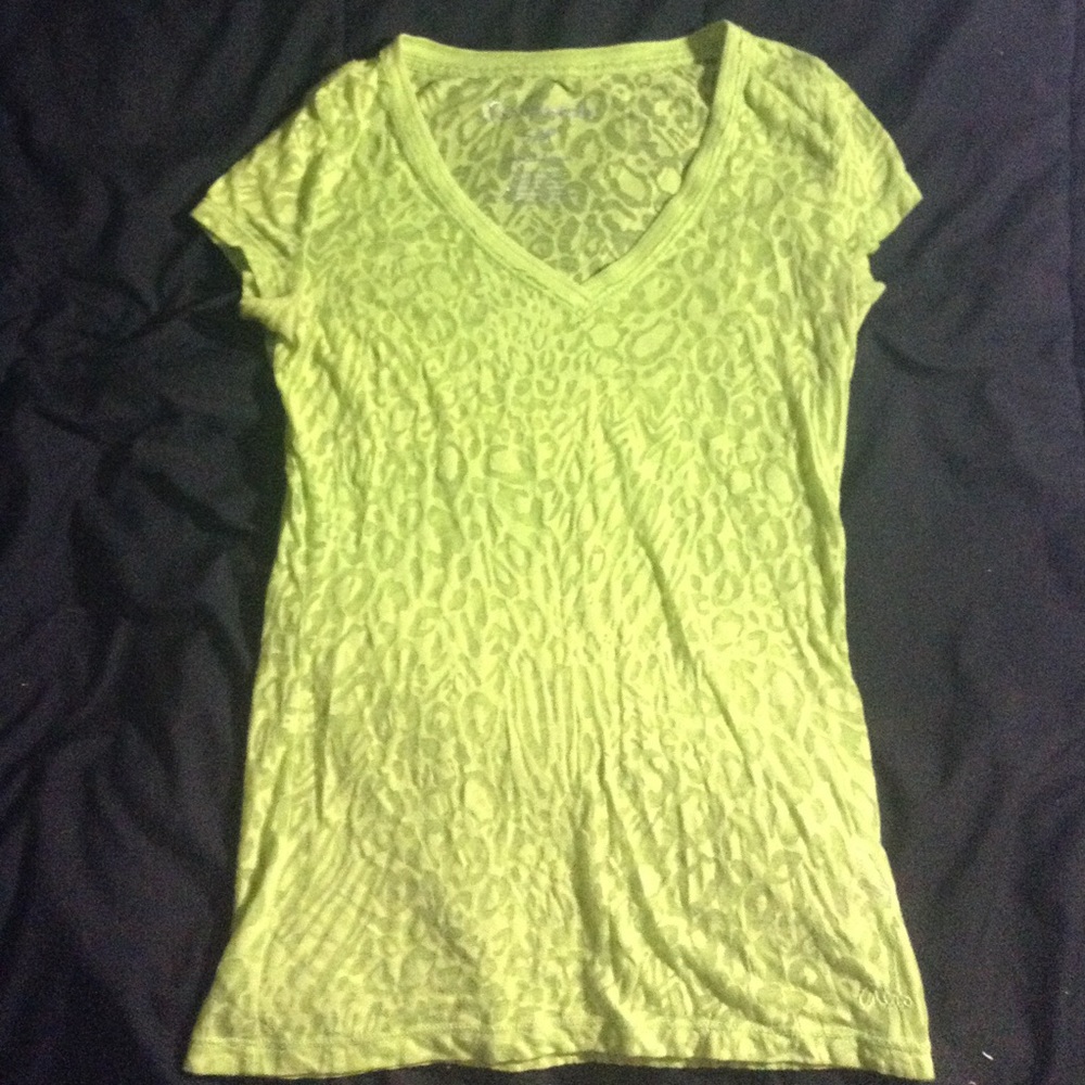 Green Leopard Print Aeropostale T-Shirt