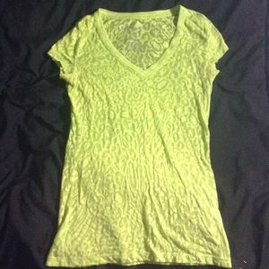 Green Leopard Print Aeropostale T-Shirt
